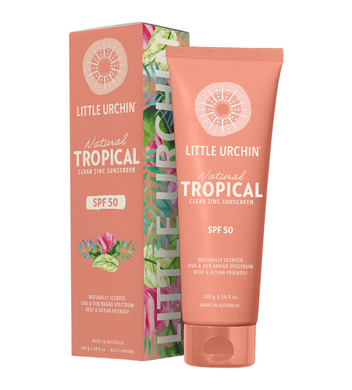 NATURAL TROPICAL CLEAR ZINC SUNSCREEN SPF 50, 100g