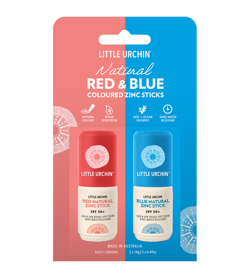 RED & BLUE NATURAL ZINC STICK SPF 50+, 14g