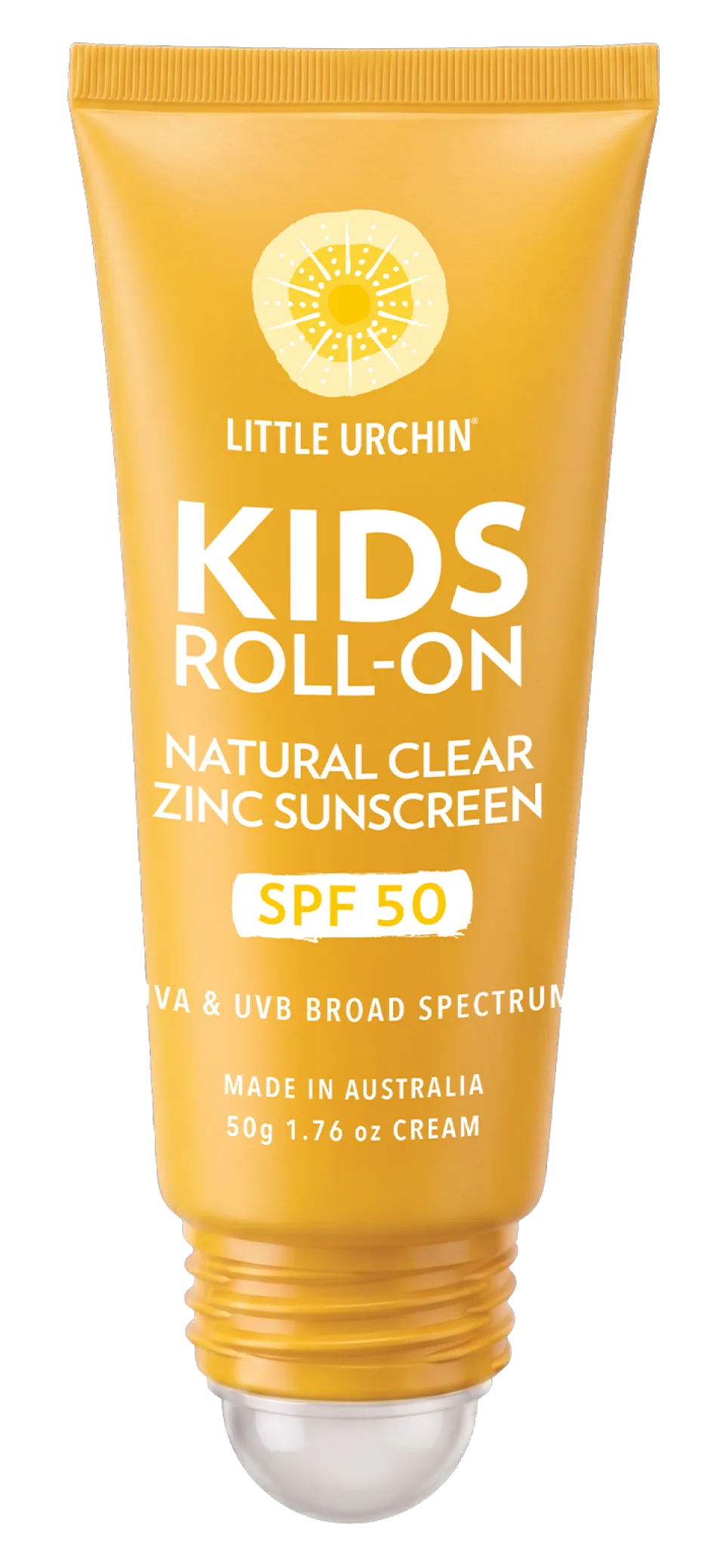 KIDS ROLL-ON NATURAL CLEAR ZINC SUNSCREEN SPF 50, 50g